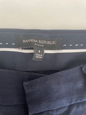 Banana Republic Navy Sloan Pencil Skirt